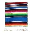 Large Authentic Mexican Saltillo Sarapes Throw Rugs Colorful Blankets Blue