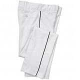 Easton Mens Quantum Plus Piped Baseball Pants White/Black XX-Large