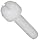 Nylon 6/6 Thumb Screw, Knurled Head, Slotted Drive