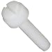 Nylon 6/6 Thumb Screw, Inch, Knurled Head, Slotted Drive, Flat Point, Plain Finish, Meets IFI-156 2002 Specifications, Right Hand Threads, Made In USA