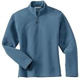 NEW Port Authority Signature - Ladies Activo 1/4 Zip Microfleece Riviera Blue-L