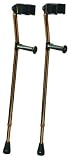 Deluxe Ortho Forearm Crutches Size Medium One Pair
