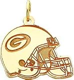 14K Gold NFL Green Bay Packers Football Helmet Charm