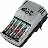 Ansmann Photocam III 4 Cell AA / AAA Charger & Four 2400mah AA Nickel Metal Hydride (NiMh) Batteries.