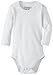 L'ovedbaby Unisex-Baby Newborn Organic Long-Sleeve Bodysuit, White, 9/12 Months