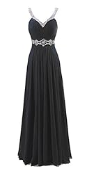 V-neck Chiffon Lace-Up Evening Dress/Bridesmaid Dress/Prom Dress 