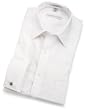 Geoffrey Beene Men's Spread Collar Cool & Dry Broadcloth French Cuff Woven Shirt