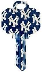 New York Yankees Schlage SC1 House Key
