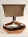 Contemporary Oval Textured Gold Table Lamp