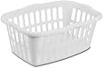 Sterilite 12458012 1.5 Bushel/53 Liter Rectangular Laundry Basket, White, 12-Pack