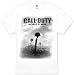 Call of Duty - World at War Gun & Helmet T-Shirt, S - White\ Ringer