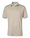 JERZEES ADULT JERSEY POLO WITH SPOTSHIELD (SANDSTONE) (MEDIUM)