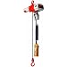 Harrington ED Series Die Cast Aluminum Dual Speed Adjustable Electric Chain Hoist with Hook Suspension, Mini Trolley, 7' PB Drop and Chain Container, 125 lbs Capacity, 10' Lift Height, 69 fpm Lift Speed, 0.4 Horse Power, 120V