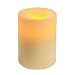 Inglow CGT54400CR01 4-Inch Flameless Round Vanilla-Scented Pillar Candle with Timer, Cream