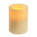 Sterno Home Inglow 4-Inch Flameless Round Vanilla-Scented Pillar Candle with Timer, Cream