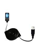 Un c�ble r�tractable multi-usage. Deux fonctions Charge et HotSync pour le Sony Ericsson k810ipar Gomadic