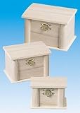 Schatullen-Set 3 teilig Holz-Rohlinge