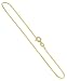 BDNGP001-24 14 KT Gold Nickel Free Silver Vermeil Box 1mm Chain Necklaces 24