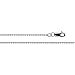 14K Platinum 1.25mm Round Bead Chain - 16, 18 and 20
