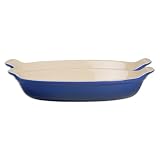Review   / Le Creuset Cobalt Au Gratin Dishes, Set of 2