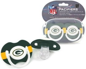 Green Bay Packers Pacifiers 2 Pack Safe BPA Free