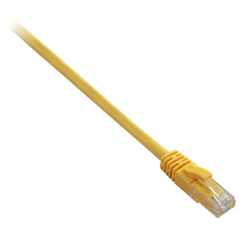 V7 CAT5e Snagless Molded Network Patch Cable RJ45 Male to Male, Yellow (10-Feet) (V7N3C5E-10F-YLWS)