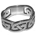 Mens 10mm Solid Silver Celtic Eternal Knot Ring Size N
