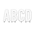 VictoryStore Yard Sign Outdoor Lawn Decorations: Cut-Out Alphabet Yard Decoration, Size 18 inch, Set of 26 with Stakes