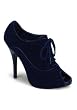 Women's 4 3/4 Inch Heel Peep Toe Lace-Up Bootie
