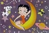 LA Rugs Betty Boop Moonstruck 19x29