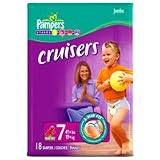 Pampers Cruisers Diapers Size 7, 41+ lbs, Jumbo, 18 Ea