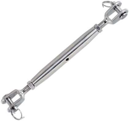 G316 Stainless Steel Closed-Body Turnbuckle Jaw/Jaw - Choose from 3/16, 1/4, 5/16, 3/8-inch Turnbuckle size: 1/4