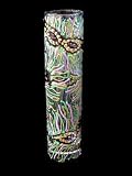 Mardi Gras Mask Design - Hand Painted - Bud Vase - 7.5 inches tall