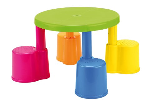 Imagen 2 de Feber outdoor Flip Flap Table - Mesa plegable con cuatro asientos (106 cm diámetro)