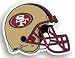San Francisco 49ers 12 Helmet Car Magnet