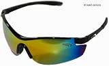 Sunglasses Wrap Style UV400 Lens for Baseball, Softball, Cycling, Golf, Kayaking and All Active Sports