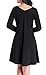 Chamllymers Women's Comfort Sleepwear Long Sleeve Cotton Sleep Dress XS to XL