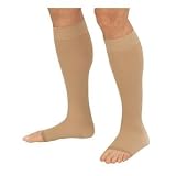 Truform 20-30 Below Knee Open-Toe, Beige, 2XL