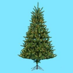 7.5' Pre-Lit Montana Fir Decorative Christmas Tree - Clear Lights