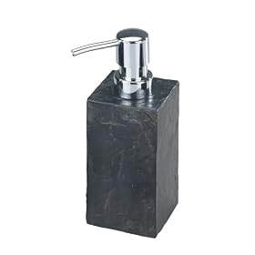 Wenko Rock Soap Dispenser, Slate