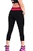 4How Women's Yoga Capris Fitness Leggings Exercise Pants Black(ships from US )