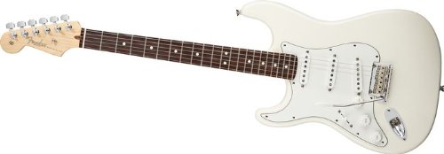31Ifbm8KGrL Fender American Standard Stratocaster Left Handed Electric Guitar Olympic White Rosewood Fretboard