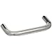 Steel Metric Pull Handle with Threaded Holes, Round Grip, Chrome Plated Finish