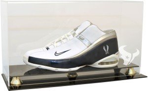 Houston Texans Single Shoe Display Case - Size 13 - Football Shoe Display Cases