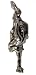Sterling Silver Ice Skating Figure Skater Charm 925