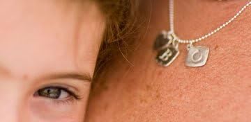 Sterling Silver Diamond Initial Charm Letter x Lower Case Hand Stamped (Pendant Only)