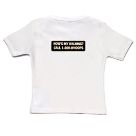 DribbleFactory Hows My Walking White T-Shirt (18 Months)