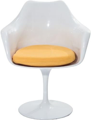 Yellow Eero Saarinen Inspired Tulip Dining Armchair FMP25861
