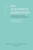 Das achtzehnte Jahrhundert - Zeitschrift der Deutschen Gesellschaft f&uuml;r die Erforschung des achtzehnten Jahrhunderts: Das achtzehnte Jahrhundert, Jg.32/2 : Kultur und &Ouml;konomie im 18 - Jahrhundert - Carsten Zelle, Dirk Hempel