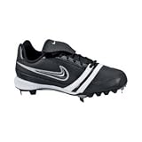 Nike Diamond Slasher Baseball Cleat - Women's (Black/White-Metallic Silver)
